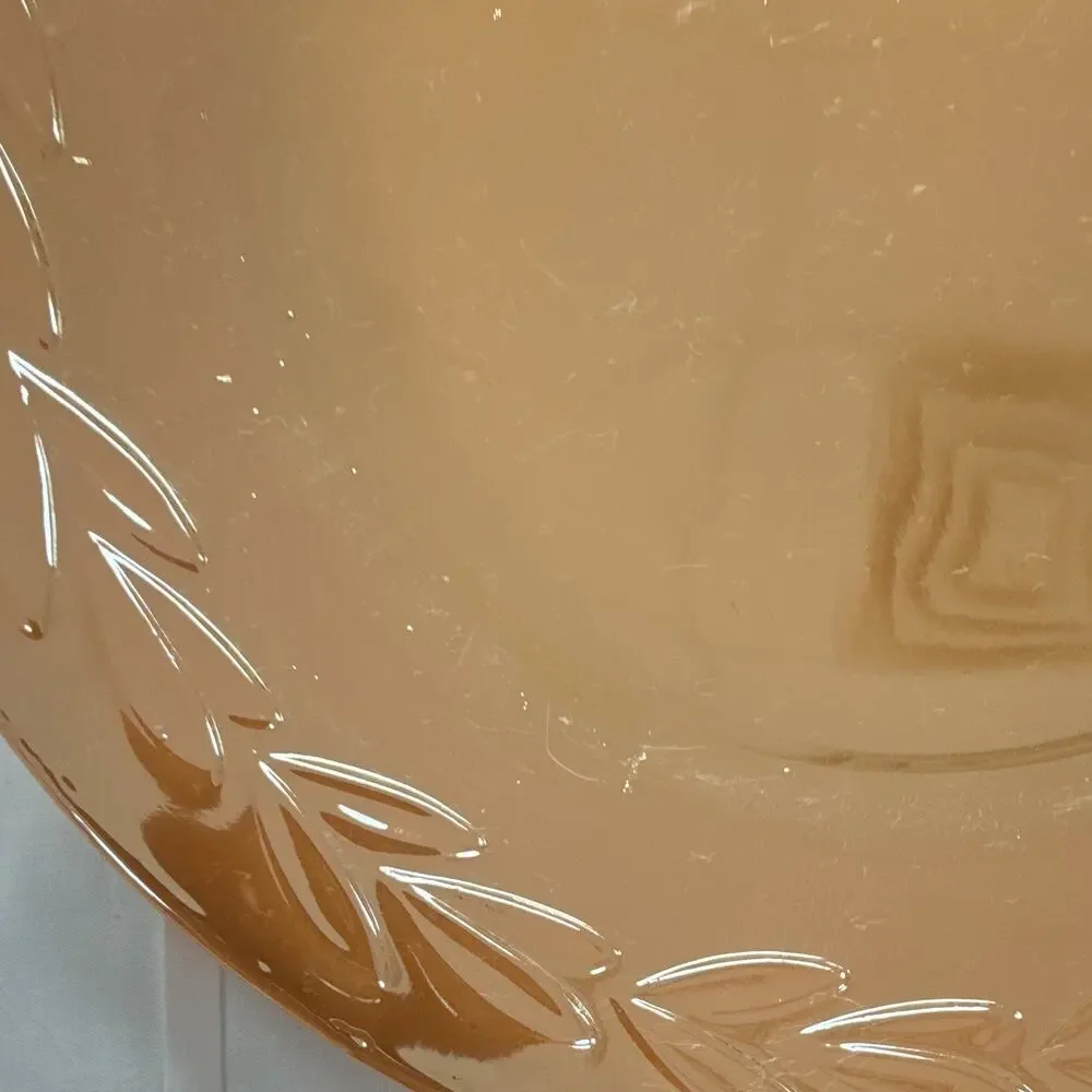 Copied - Pink Pressed Depression Glass Laurel Pattern Round Plate 9 in Glossy